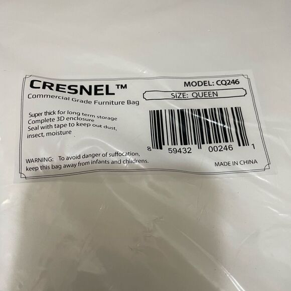 CRESNEL Mattress Bag for Moving & Long-Term Storage Queen Size CQ246 Xtra Thick. - Picture 4 of 5